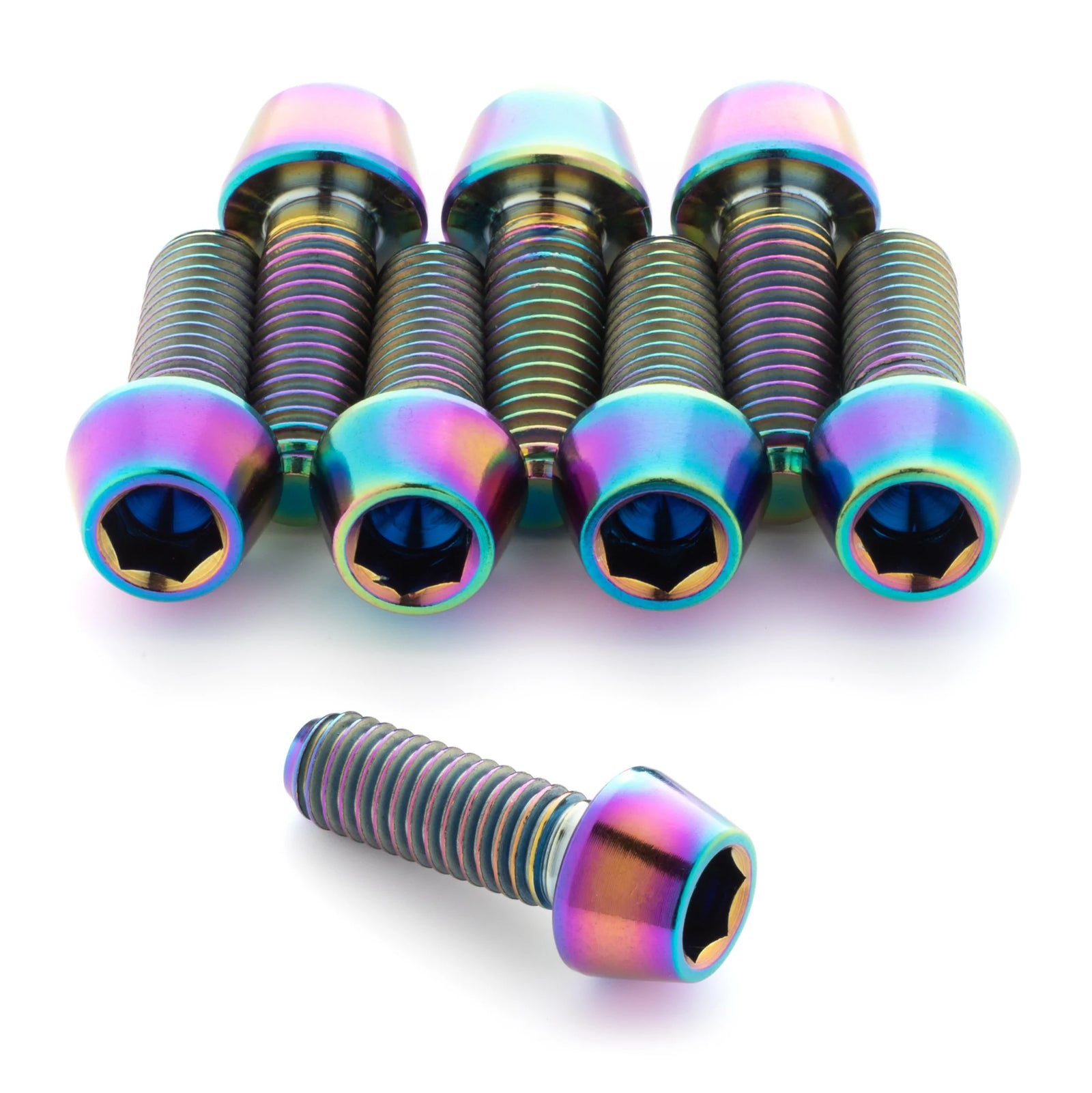 Terske Oil Slick Titanium Water Bottle Cage Bolts x8
