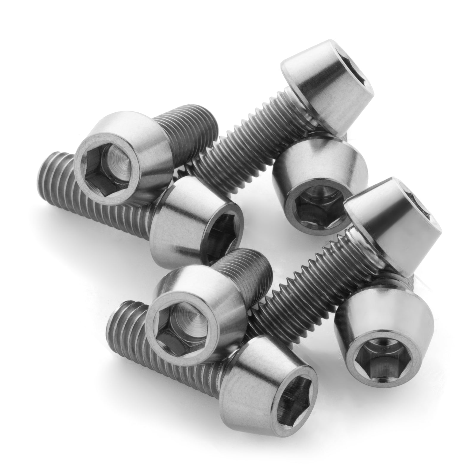 Terske Natural Titanium Water Bottle Cage Bolts x8