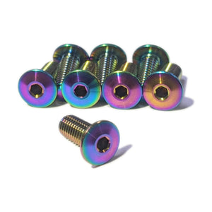 Terske Oil Slick Ultra-Low Profile Titanium Bottle Cage Bolts x8