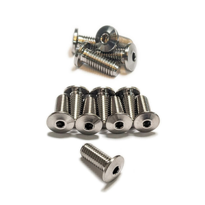Terske Natural Ultra-Low Profile Titanium Bottle Cage Bolts