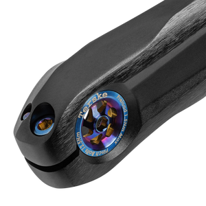 Terske Burnt Blue Titanium Upgrade Kit for Shimano Hollowtech II Cranksets