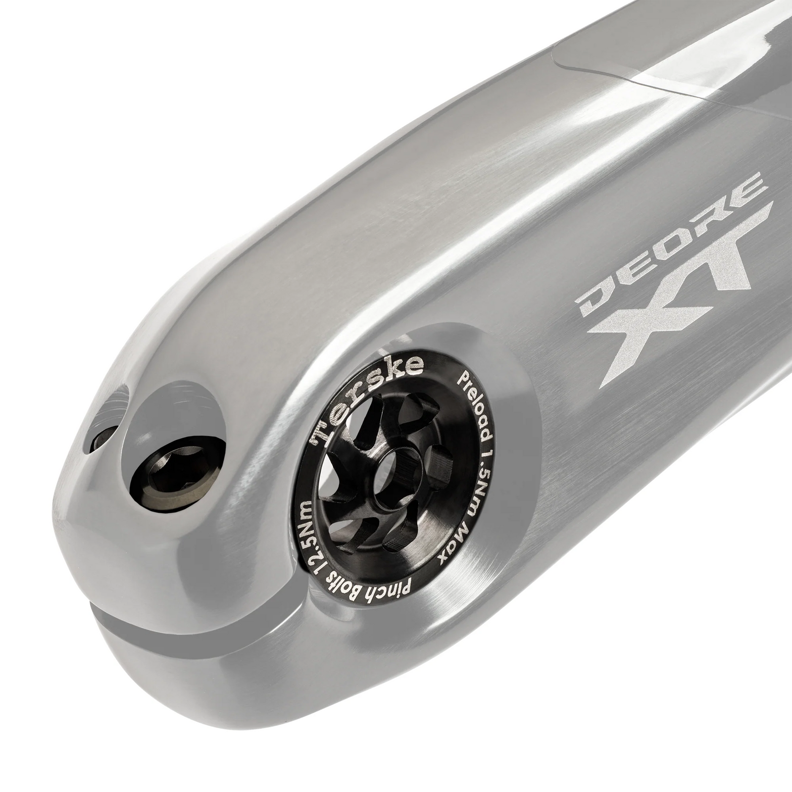Terske Stealth Black Titanium Upgrade Kit for Shimano Hollowtech II Cranksets