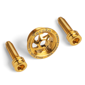 Terske Gold Titanium Upgrade Kit for Shimano Hollowtech II Cranksets