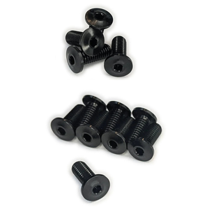 Terske Black Ultra-Low Profile Titanium Bottle Cage Bolts