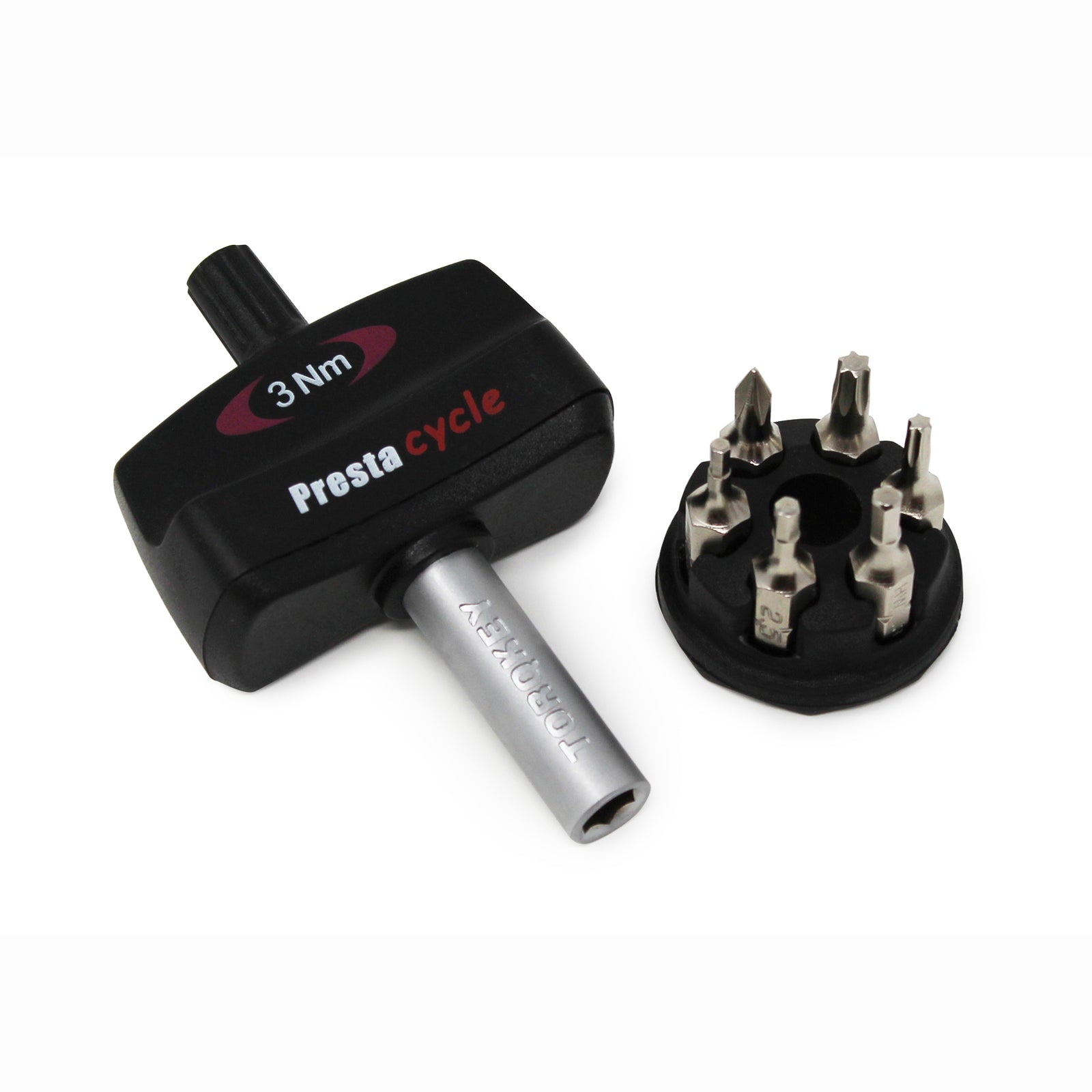 Prestacycle Mini TorqKeys – Preset Torque Tool w/6 Bits & Holder