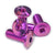 Terske Purple Ultra-Low Profile Titanium Bottle Cage Bolts x4