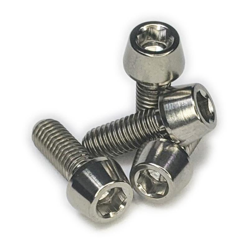 Terske Natural Titanium Water Bottle Cage Bolts x4