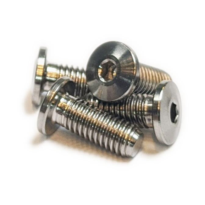 Terske Natural Ultra-Low Profile Titanium Bottle Cage Bolts x4