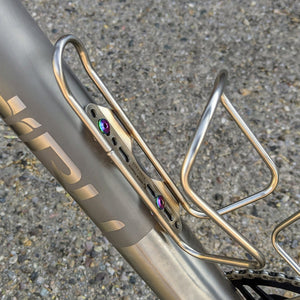 Terske Black Ultra-Low Profile Titanium Bottle Cage Bolts x12