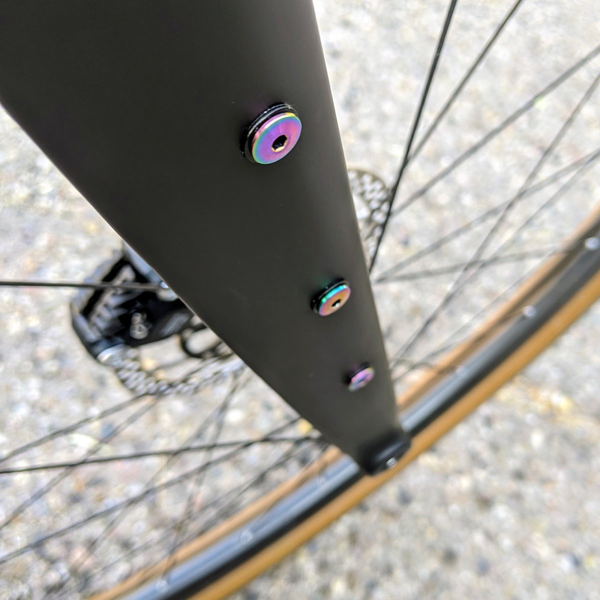 Terske Purple Ultra Low Profile Titanium Bottle Cage Bolts x4 Gone Biking Mad Ltd
